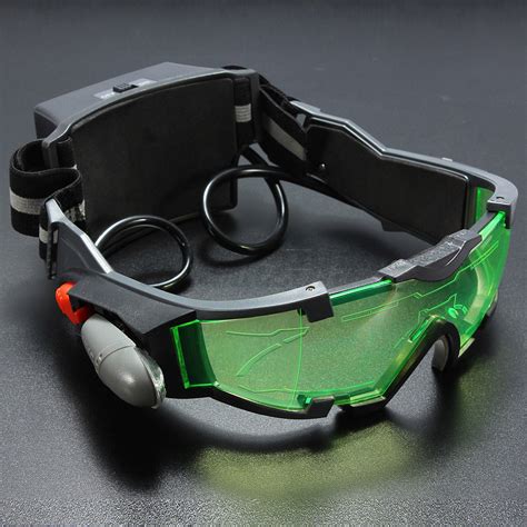 Green Lens Adjustable Night Vision Goggles Glasses Eyewear