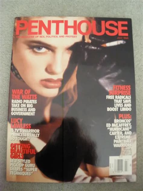Vintage Penthouse Magazine July Lucy Lawless Ed Mccafffrey