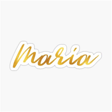 Name Maria Stickers Redbubble