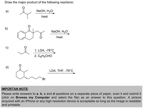 Draw The Major Product Of The Following Reaction