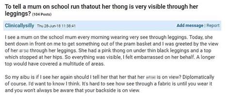 Mumsnet User Asks If She Should Tell A Woman She Can See Her Underwear