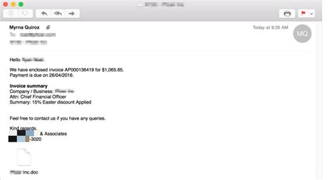 exemple d'un mail professionnel avec piece jointe