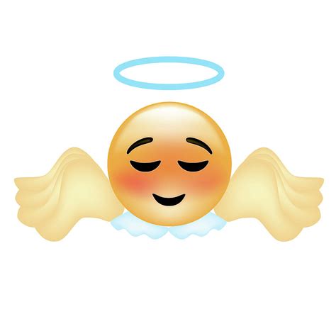 Emoji Angel Digital Art By Ali Lynne