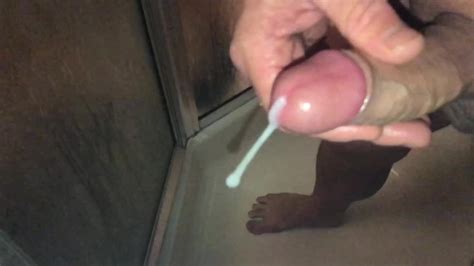 Close Up Slow Motion Jerking Off My Uncut Cock In The Shower Slow