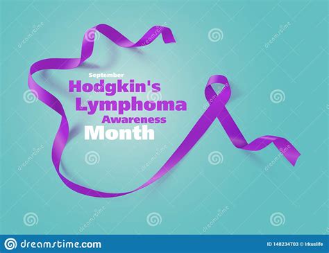 Hodgkin`s Lymphoma Awareness Calligraphy Poster Design Realistic