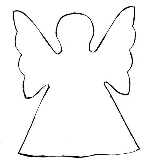 Angel Cut Out Template Clipart Best Free Printable