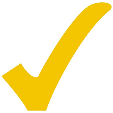 Yellow Check Mark