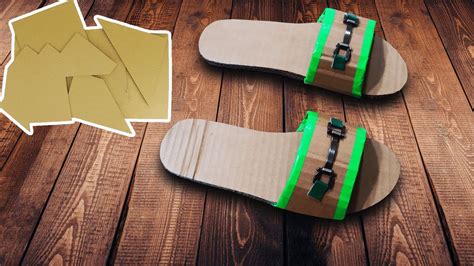 How To Make Slippers From Cardboard At Home Best Out Of Waste Crafts
