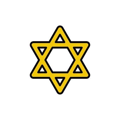 Premium Vector Purim Star Of David Template Traditional Jewish Symbol