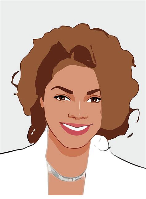 Janet Jackson Cartoon Portrait 1 Digital Art By Ahmad Nusyirwan Pixels