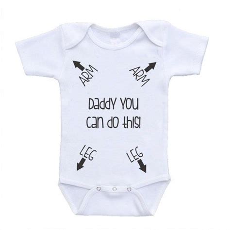 Daddy You Can Do This Funny Baby Bodysuit Funny Baby