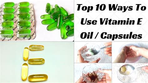 Купить в 1 клик в корзину. Top 10 Uses Of Vitamin E Capsules/Oil For Hair, Skin ...