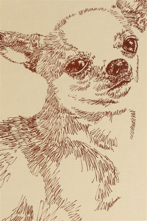 Chihuahua Painting Pet Portrait Dog Drawing Pet Portraits Art