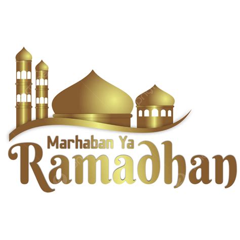 Gambar Marhaban Ya Ramadhan Warna Emas Warna Emas Ramadhan Mahadewa