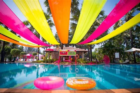 Photo Of Pool Party Mehendi Decor Ibiza Pool Party Neon Pool Parties