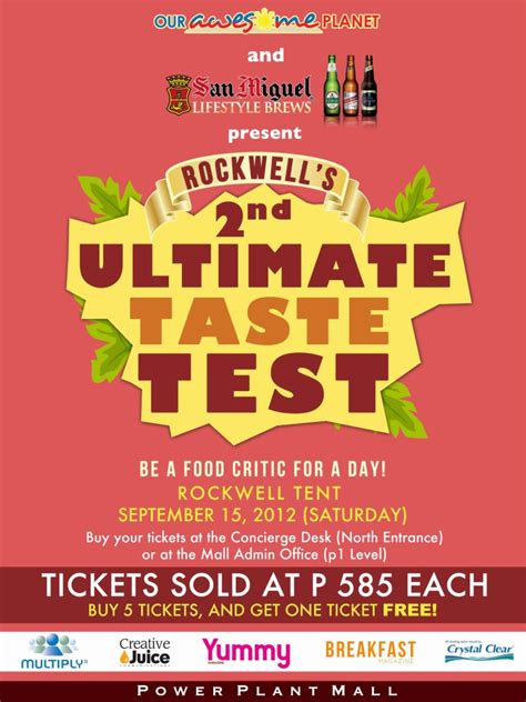 2nd Ultimate Taste Test ~ Wazzup Pilipinas News And Events