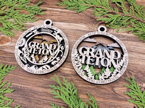 Grand Teton National Park Ornaments Etsy
