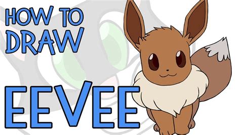 How To Draw Eevee From Pokemon Draw Cartoons Lets Go Eevee Youtube