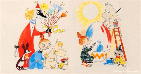 Charming Moomin Easter Paintings By Tove Jansson Moomin