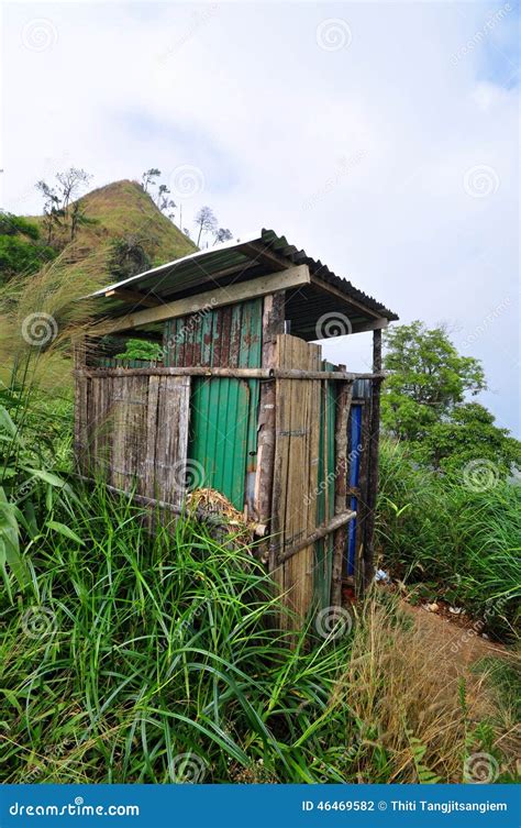 Country Mountain Toilet Stock Photo Image Of Lavatory 46469582