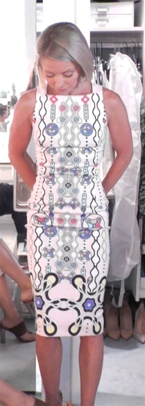 Kelly Ripa In A Peter Pilotto Dress From Intermix Live With Kelly And