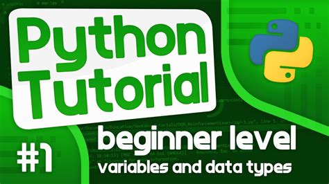Python Programming Tutorial Variables And Data Types