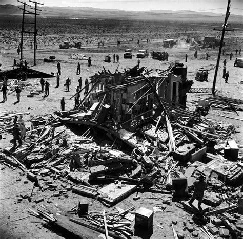 Photos From An Atomic Bomb Test In The Nevada Desert 1955