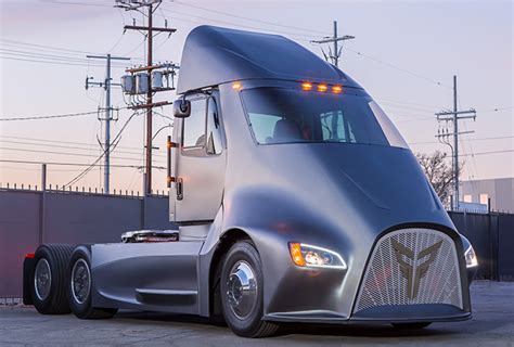 Charged Evs Thor Trucks Unveils Electric Class 8 Semi Truck Charged Evs