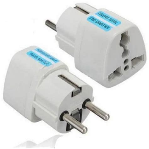 Universal 2 Pin Ac Power Electrical Plug Adaptor Converter Travel Power