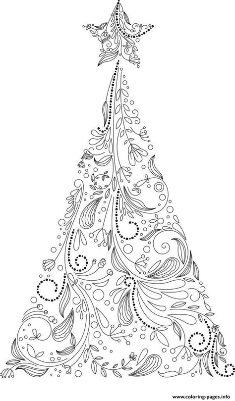 So many awesome designs for all interests and seasons. Christmas Adult Tree Coloring Pages Printable