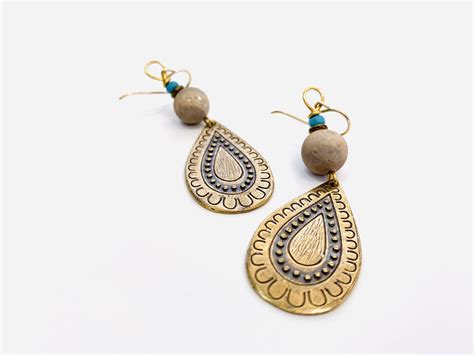 Bohemian Bronze Earrings Bronze Earrings Earrings Trendy Nail Art