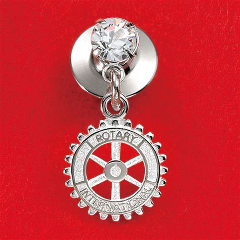 Rotary Pin With Cristalsilver Plate Rotary Merchandise Store Of