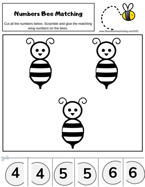 Preschool Number Matching Activity Worksheets Made By Teachers