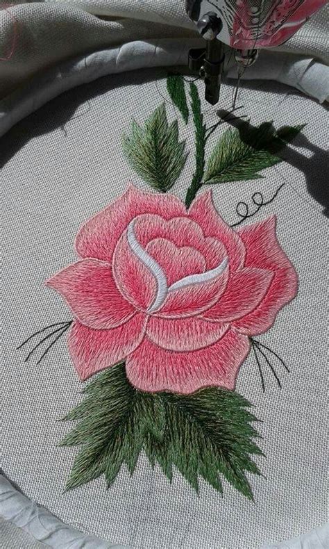 Bordado Rose Embroidery Pattern Rose Embroidery Designs Machine