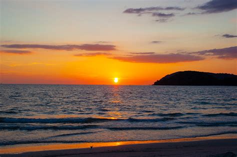 Picturesque Sunset On The Beach Of Langkawi Island Pantaj Cenang