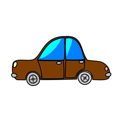 Car Brown Cartoon Transport Png Svg Clip Art For Web