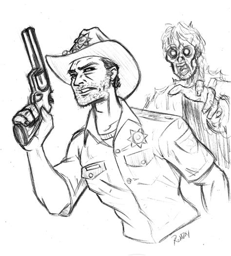 The Walking Dead #151999 (TV Shows) – Free Printable Coloring Pages