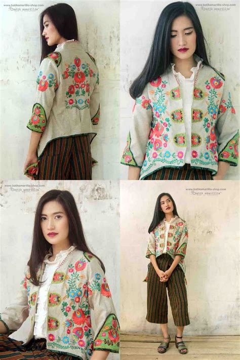Batik Amarillia Made In Indonesia Proudly Presents Batik Amarilliss Arcana Embroidery Jacket
