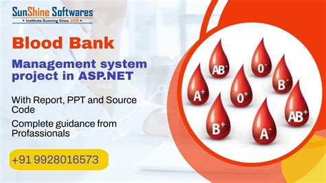 Blood Bank Management System Project In Aspnet Php With Source Code