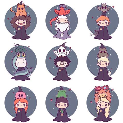 So Many Chibis Ive Now Added All Of These Harry Potter Chibis To My