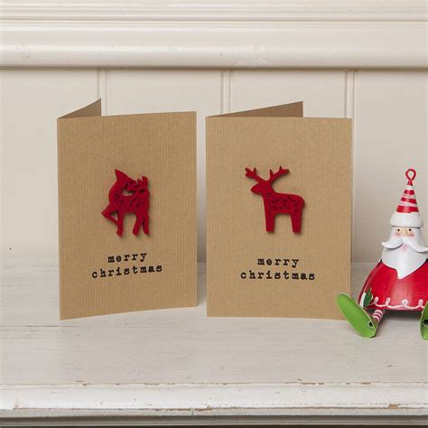 When considering holiday card ideas this year, explore some of our designs that include this celebrate this era with christmas card ideas that look as if they were pulled from a time capsule. Festive Stag Reindeer 'merry Christmas' Card By Lovely Jubbly Designs | notonthehighstreet.com