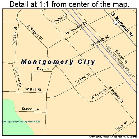 Montgomery City Missouri Street Map 2949574