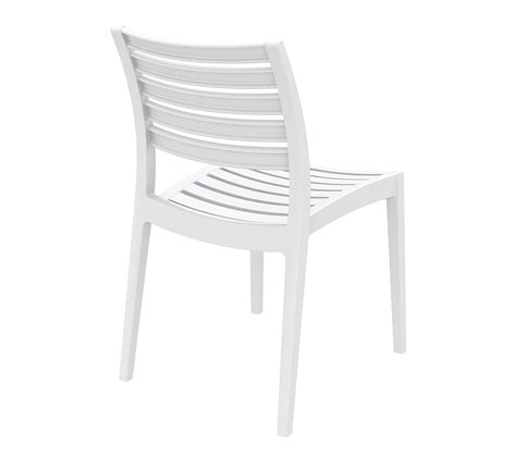 Chaise De Jardin En Plastique Ares Blanc  Chaise  Tabouret de jardin BUT