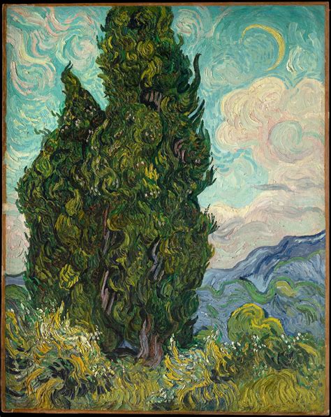 Van Gogh Painted ‘cypresses At The Metropolitan Museum Of Art