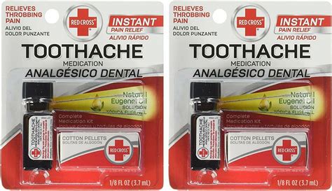 Red Cross Toothache Complete Eugenol Medication 1 Kit 012oz