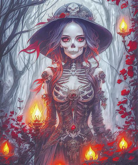Gothic Dark Woman Design Roses Skulls Bones Gothic By Sytacdesign On Deviantart