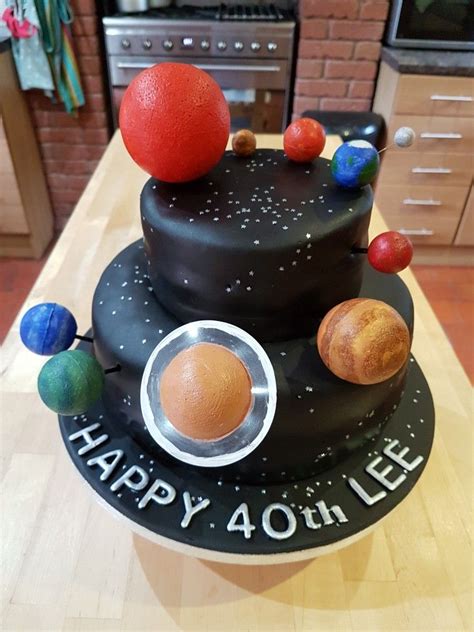 Two tier planes, trains, and automobile cake. Planet cake | Planet cake, Desserts, Cake