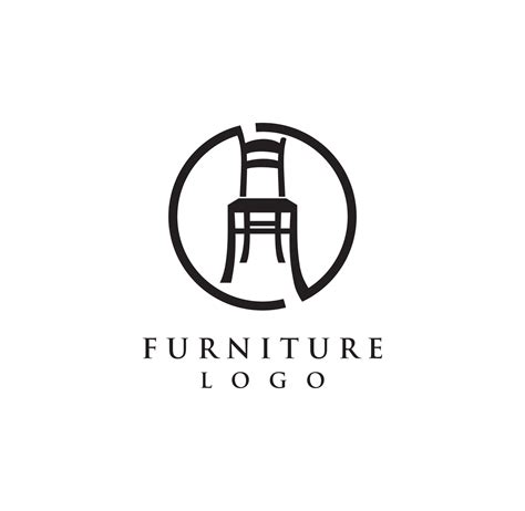 Furniture Logo With Wood Chair Design 2285688 Vector Art At Vecteezy