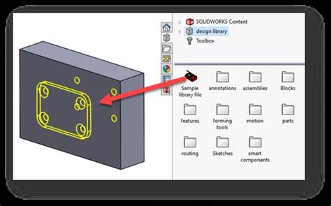 How To Create Design Library Features In Solidworks Goengineer