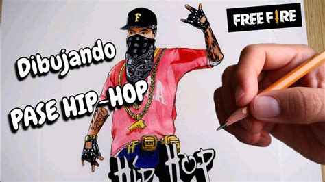 Dibujando Pase Hip Hop De Free Fire Completo Paso A Paso Youtube